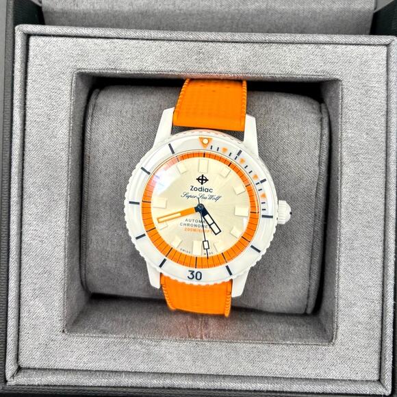 Zodiac Super Sea Wolf ZO9591 Men’s Automatic COSC Diver Watch NIBWT - Picture 3 of 17